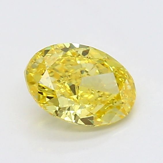 0.4 CT Fancy Vivid Yellow OVAL