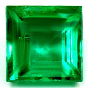 Szmaragd 1,21 ct, zielony, szlif kwadratowy