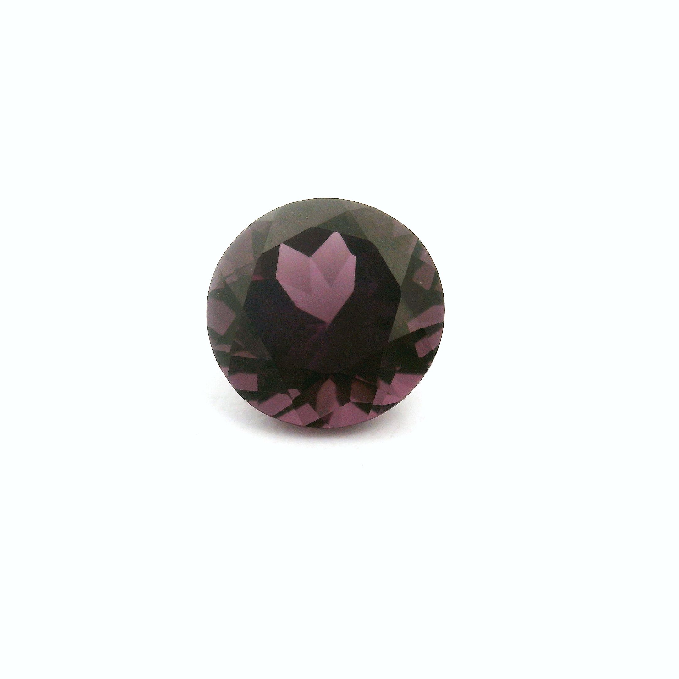 Spinel 2,53 ct, purpurowy, szlif okrągły