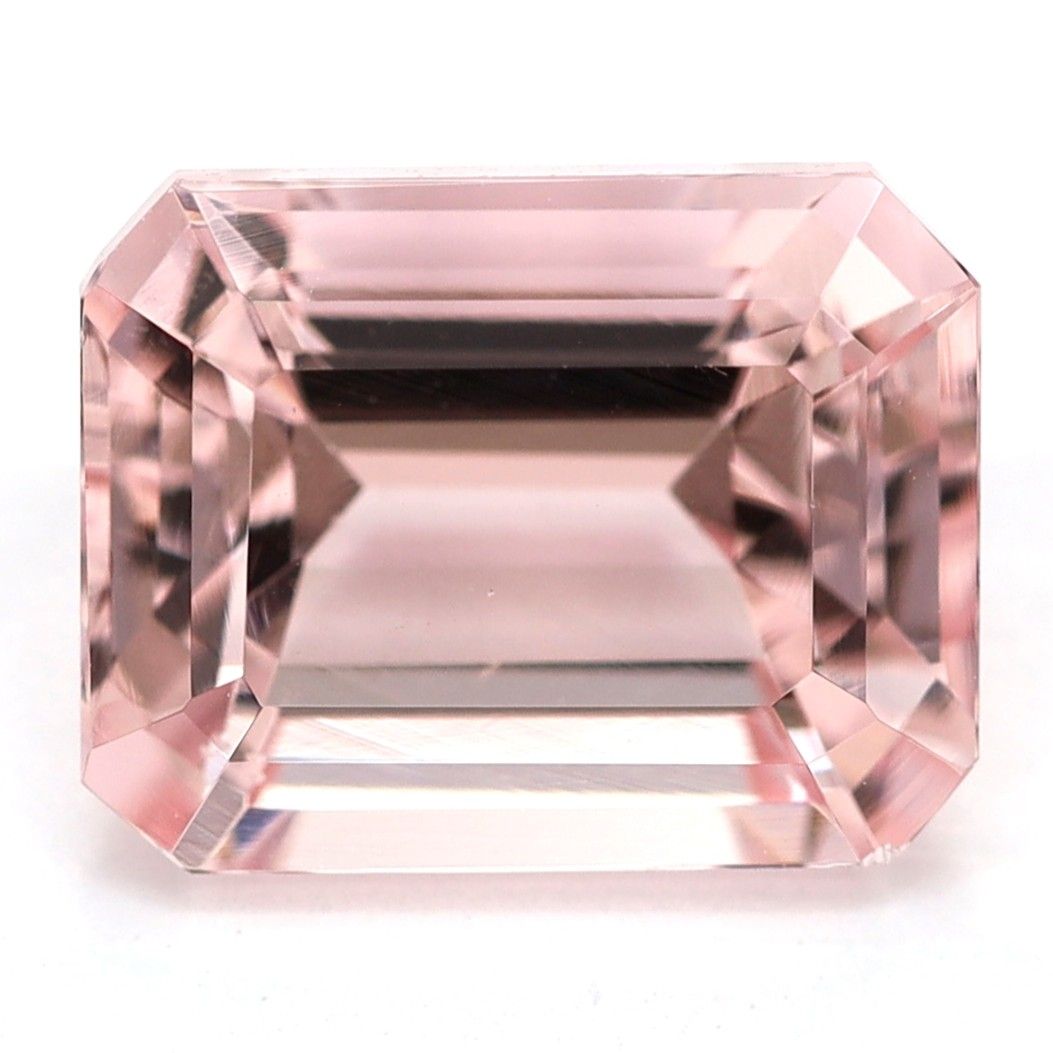 Morganit 2,66 ct, różowy, szlif szmaragdowy