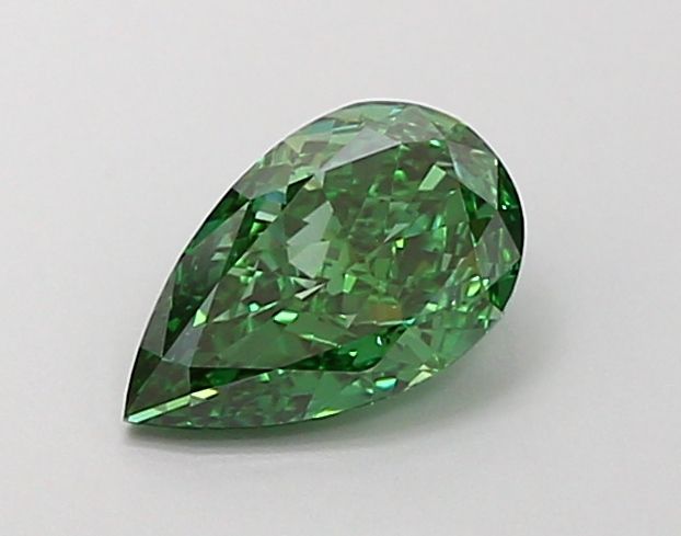 0.29 CT Fancy Vivid Green PEAR