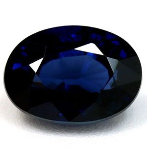 Szafir 1,28 ct, niebieski, szlif owalny
