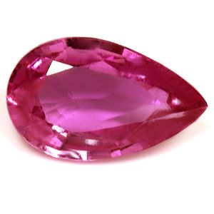 Szafir 1,44 ct, różowy, szlif gruszka