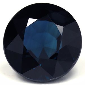 Szafir 1,87 ct, niebieski, szlif okrągły