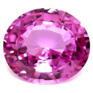 Szafir 2,03 ct, różowy, szlif owalny