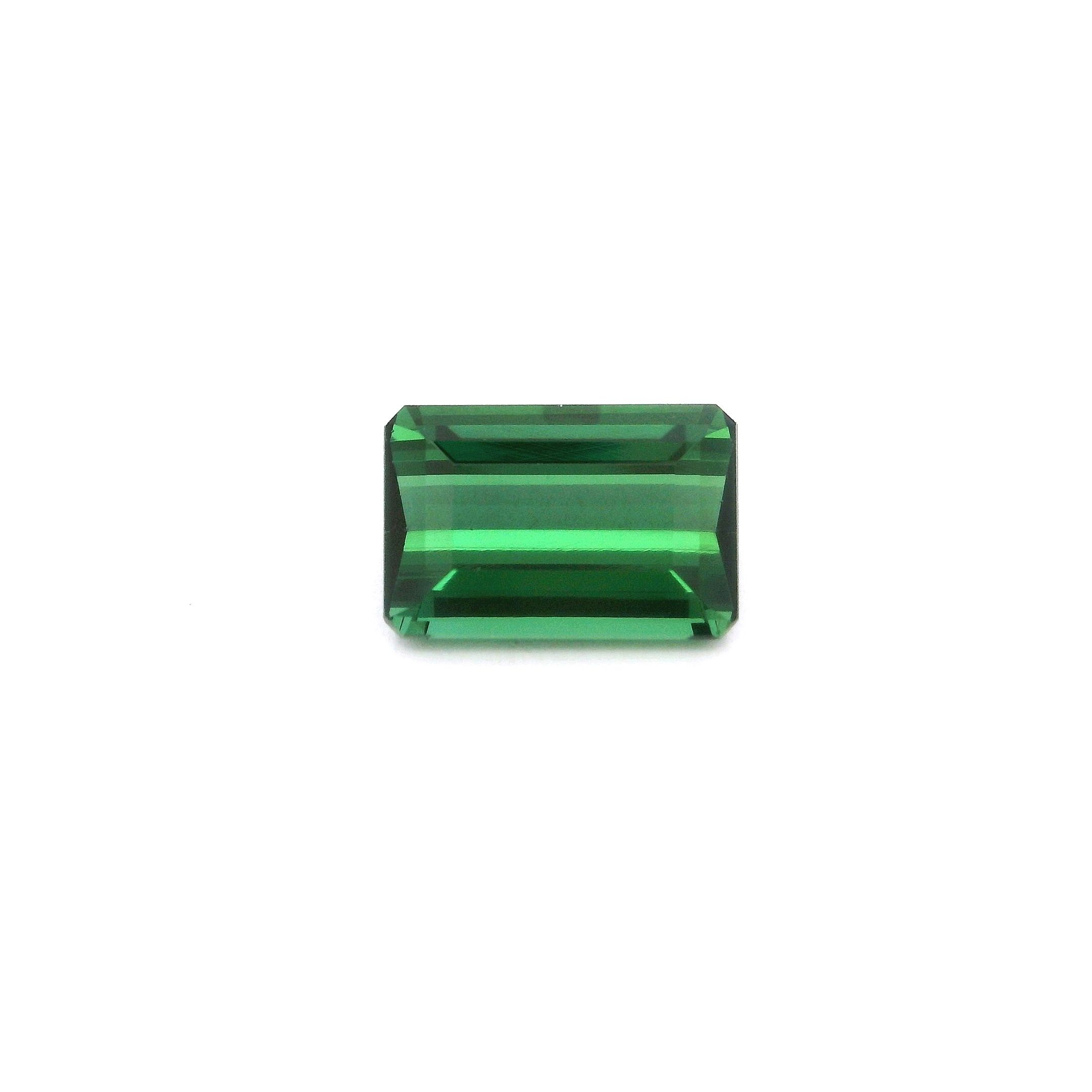 Turmalin 2,10 ct, zielony, szlif ośmiokątny