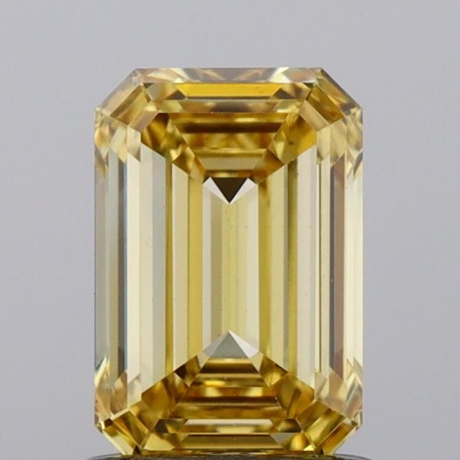 1.03 CT Fancy Vivid Yellow EMERALD