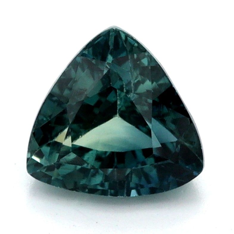 Szafir 1,03 ct, morski, szlif trilliant