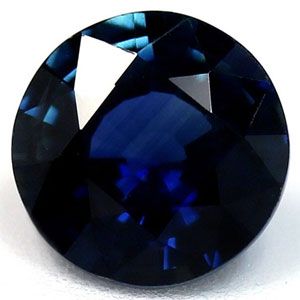 Szafir 1,09 ct, morski, szlif okrągły