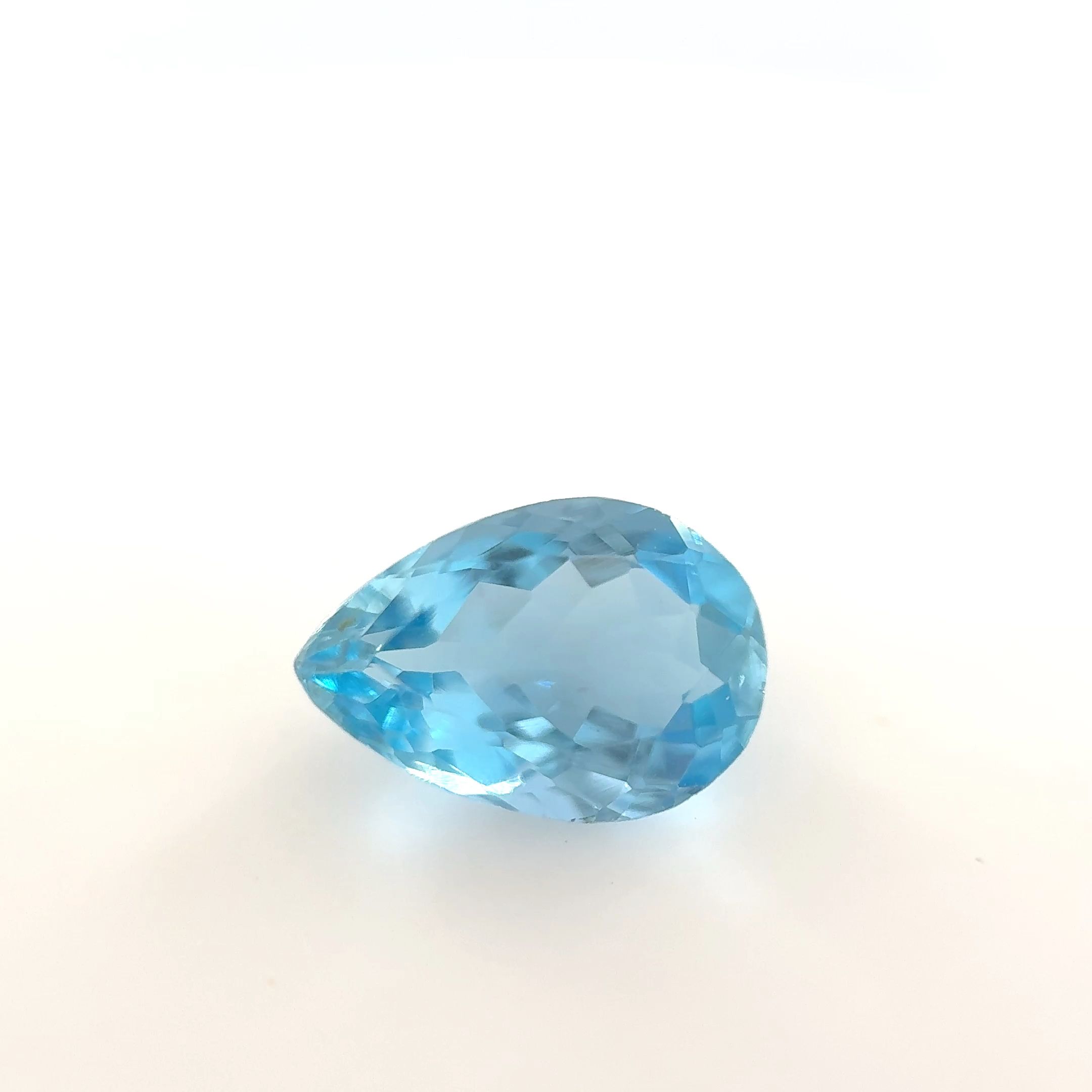 AQUAMARINE FACETED 0.95ct BLUE Vivid EC MADAGASCAR HEATED
