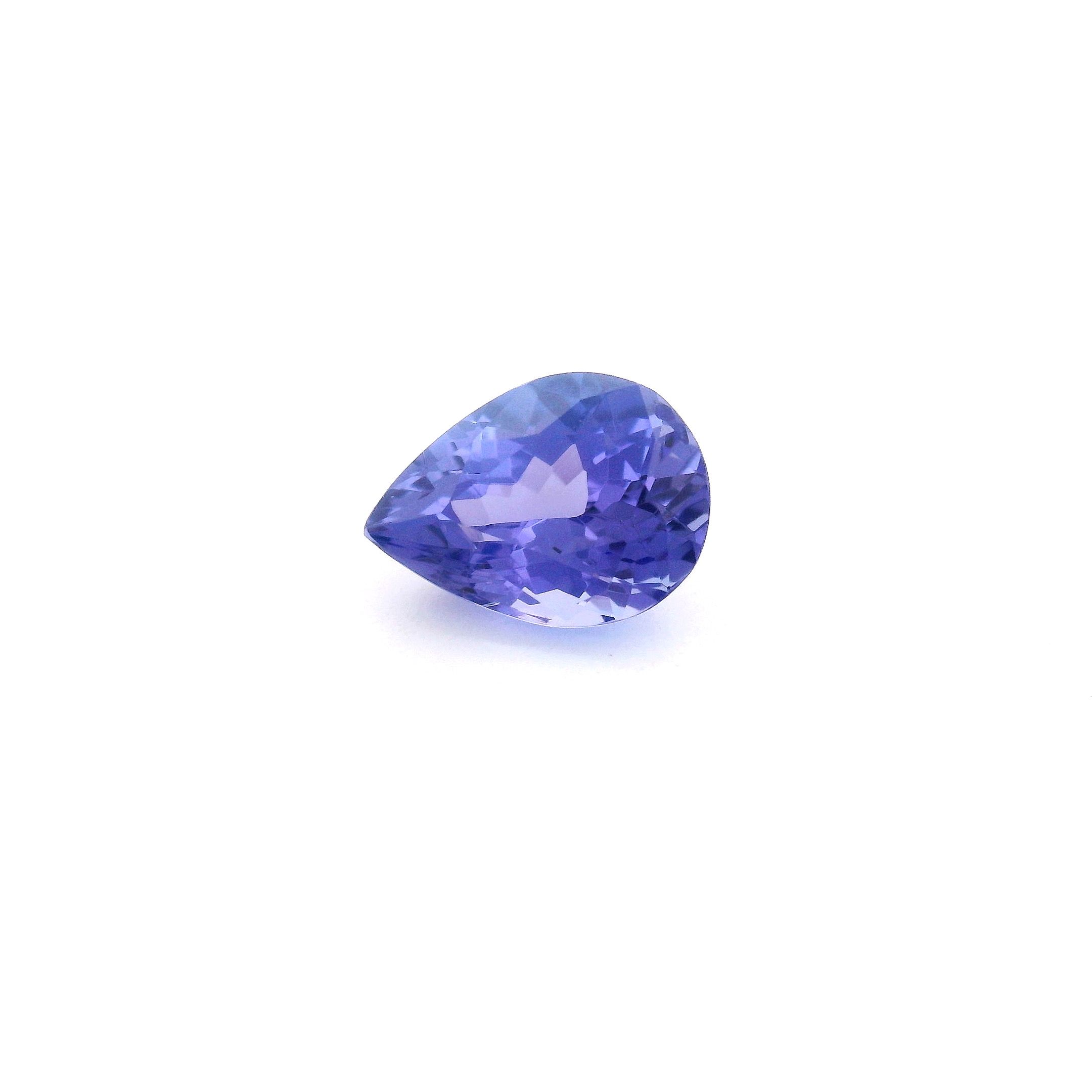 TANZANITE FACETED 1.18ct BLUE Intense EC TANZANIA HEATED