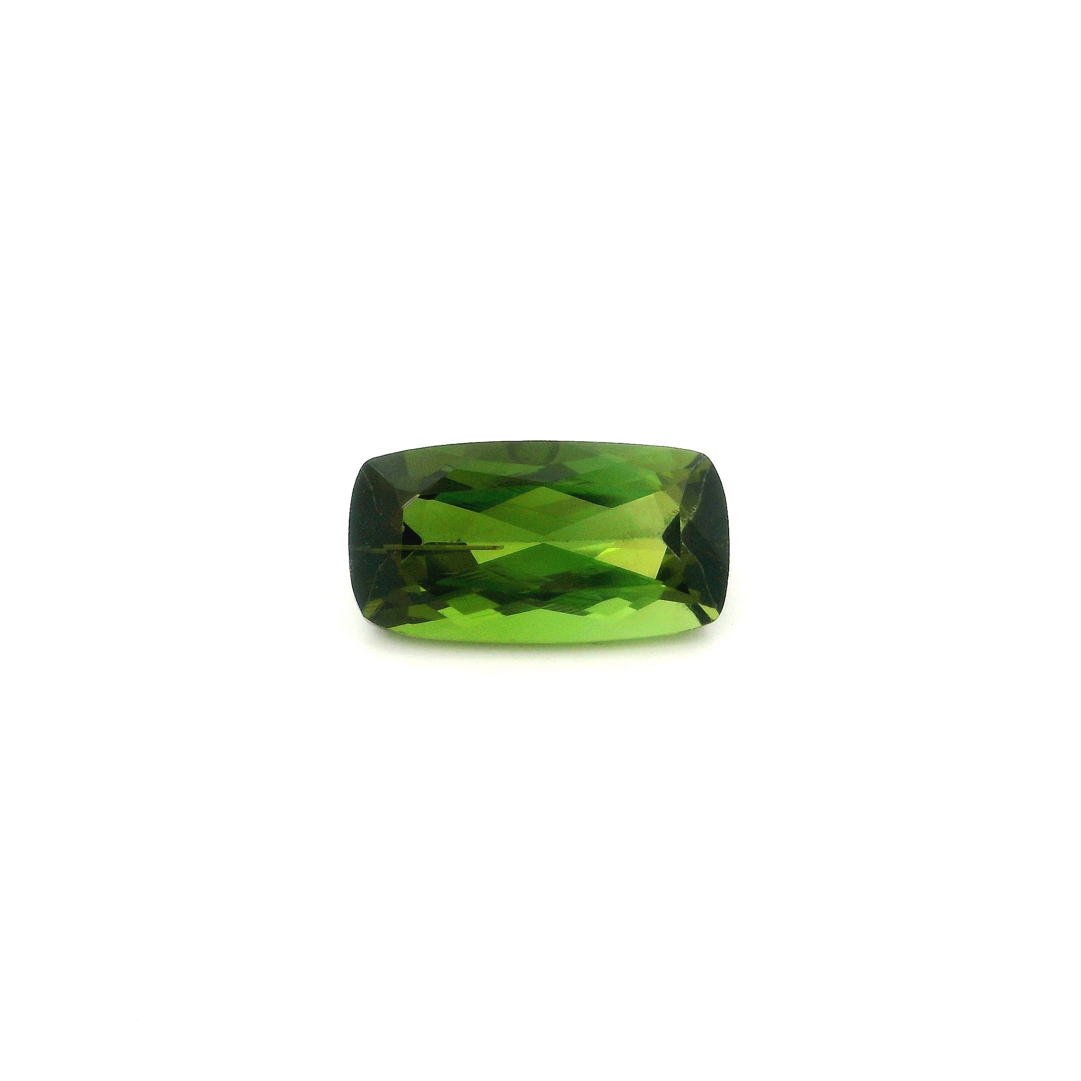 Turmalin 2,22 ct, zielony, szlif cushion
