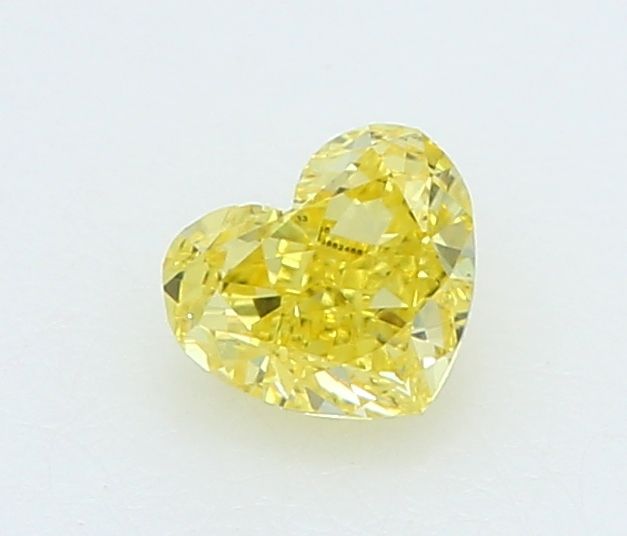 0.19 CT Fancy Vivid Yellow HEART