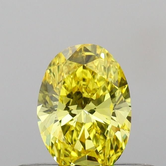 0.4 CT Fancy Vivid Yellow OVAL
