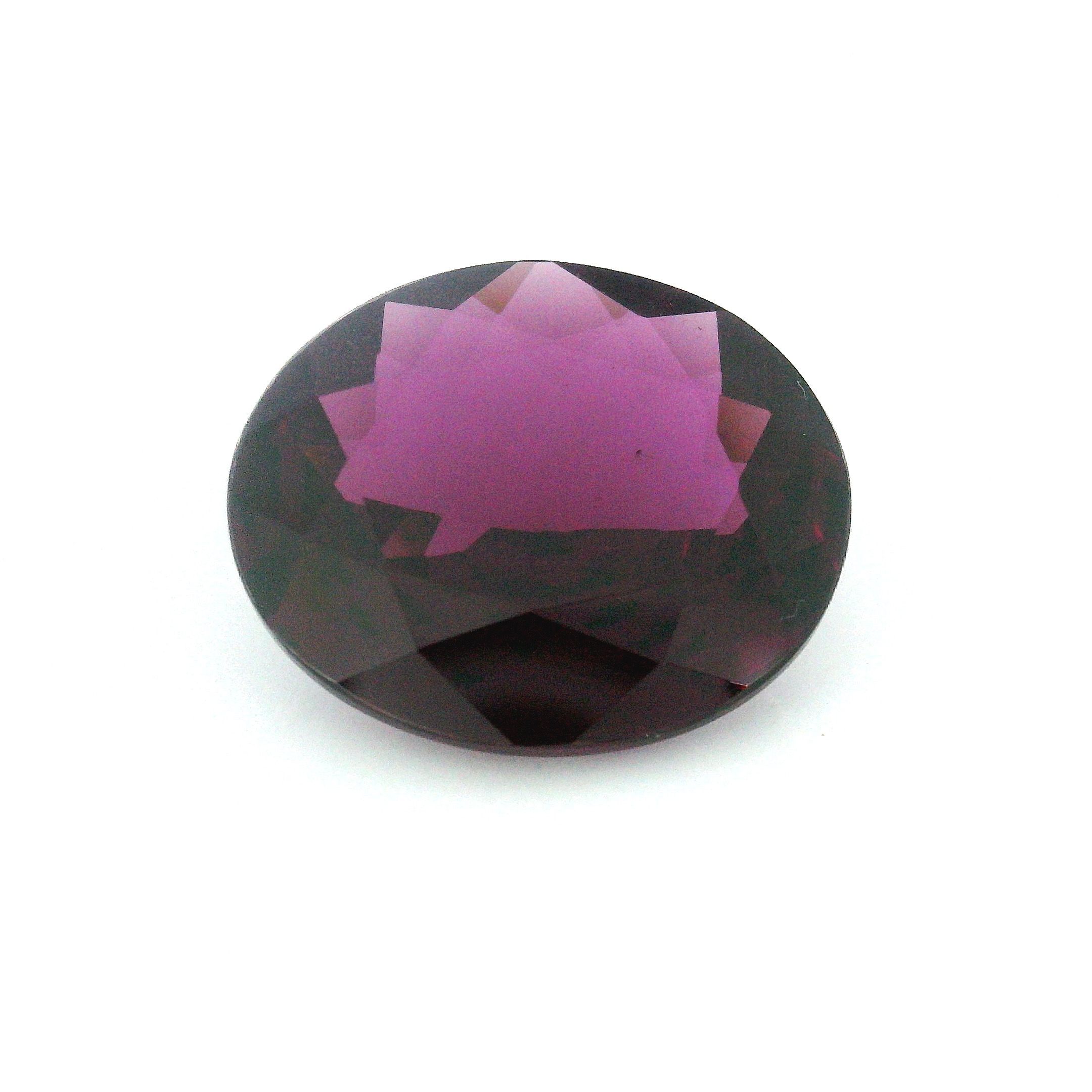 Granat 7,90 ct, purpurowy, szlif owalny