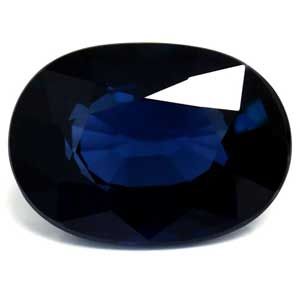 Szafir 1,20 ct, niebieski, szlif owalny