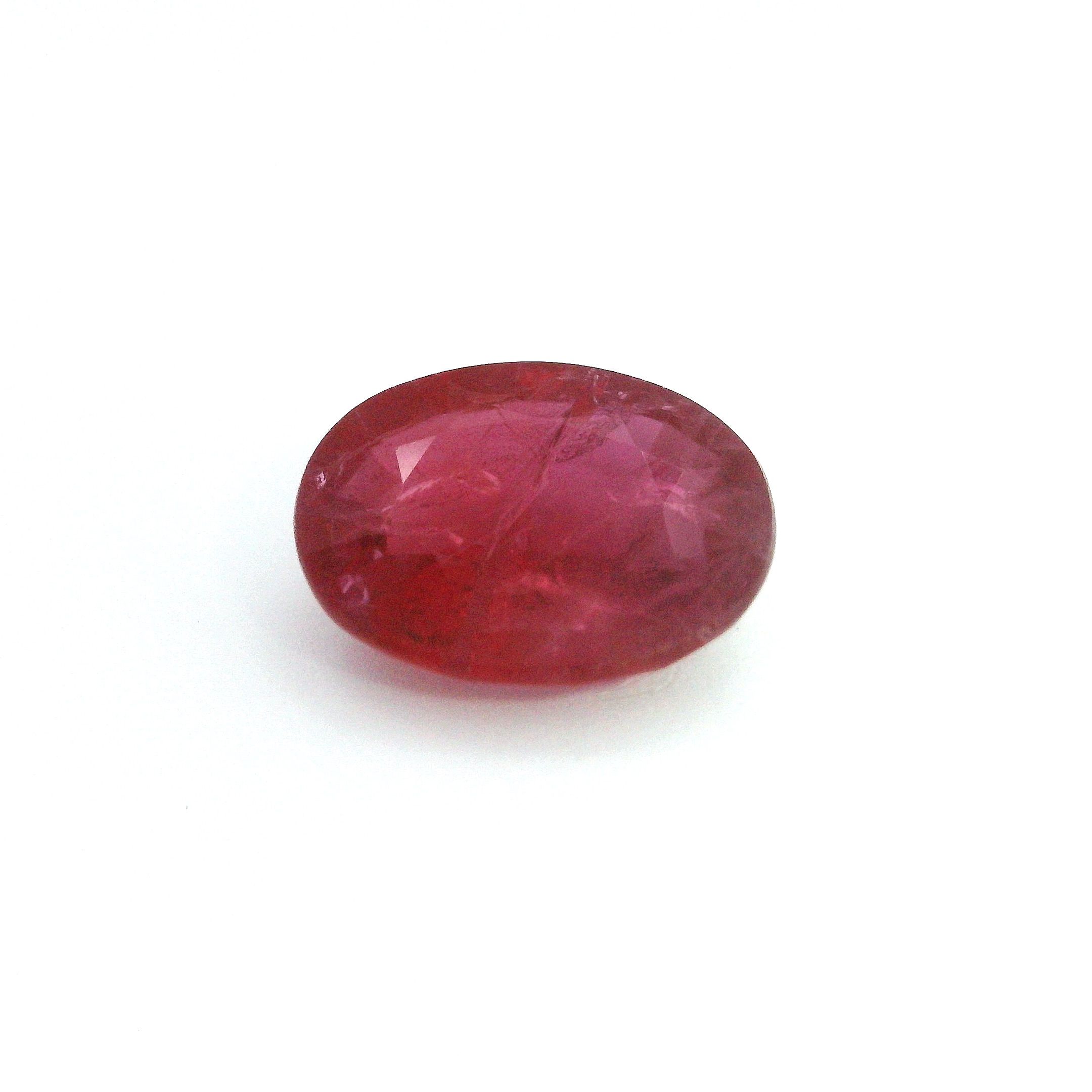 Rubin 3,99 ct, czerwony, szlif owalny