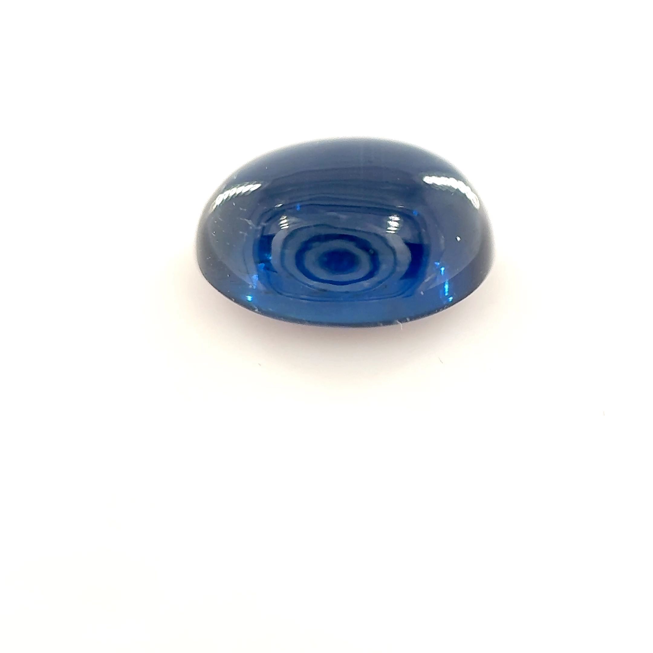 Szafir 2,65 ct, niebieski, kaboszon