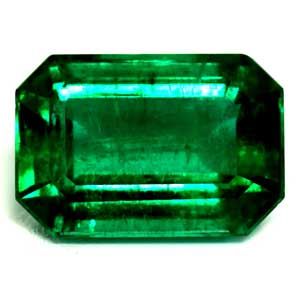 Szmaragd 1,69 ct, zielony, szlif szmaragdowy