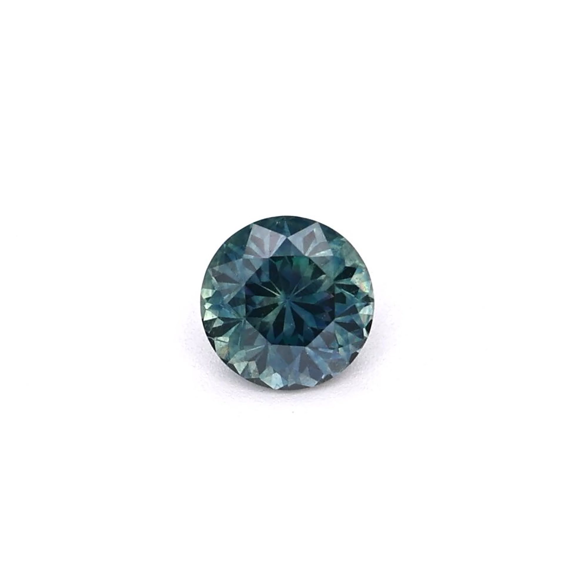 SAPPHIRE FACETED 0.7ct GREEN Blue Green EC UNITEDSTATES HEATED