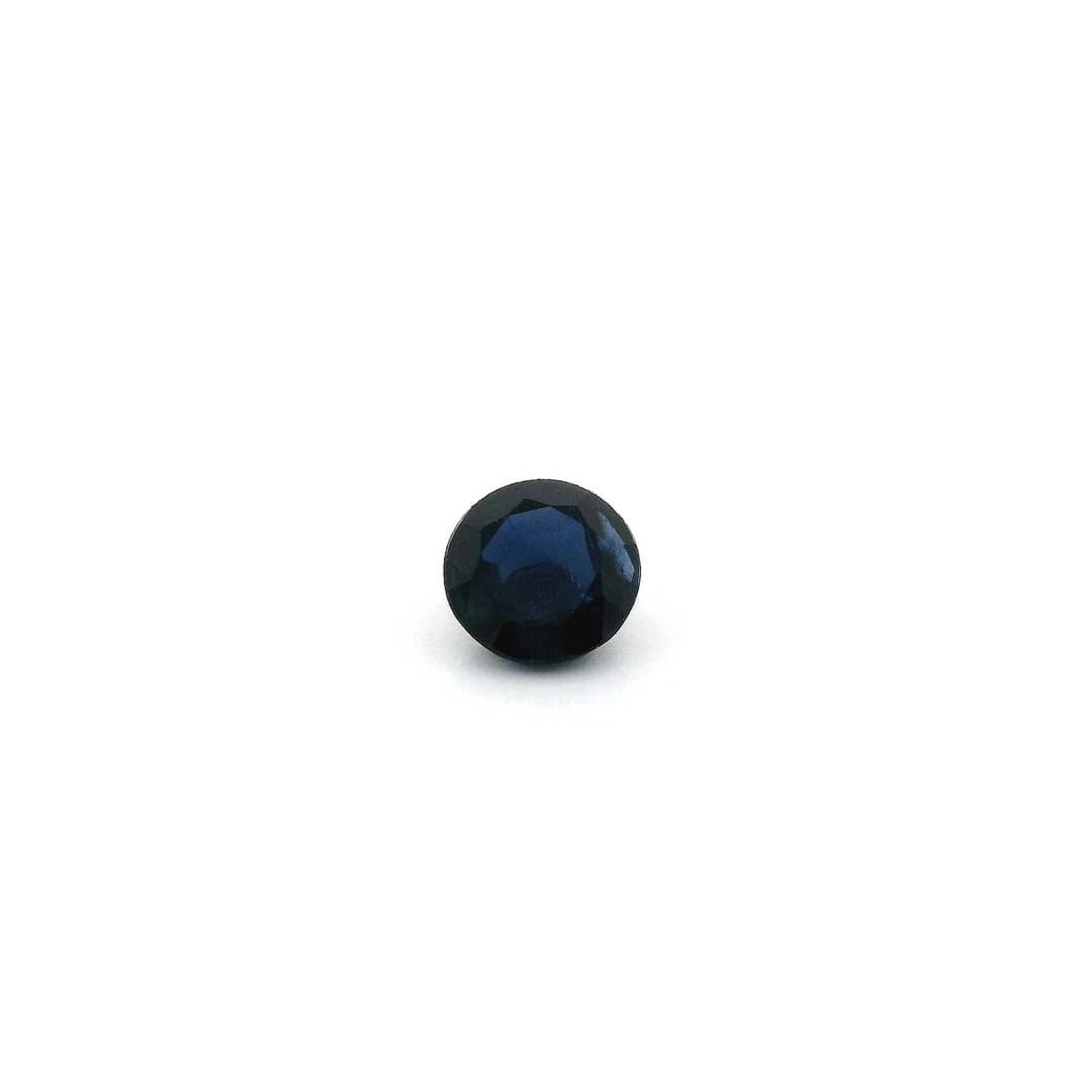 SAPPHIRE FACETED 0.52ct BLUE Deep Blue SI CAMBODIA HEATED