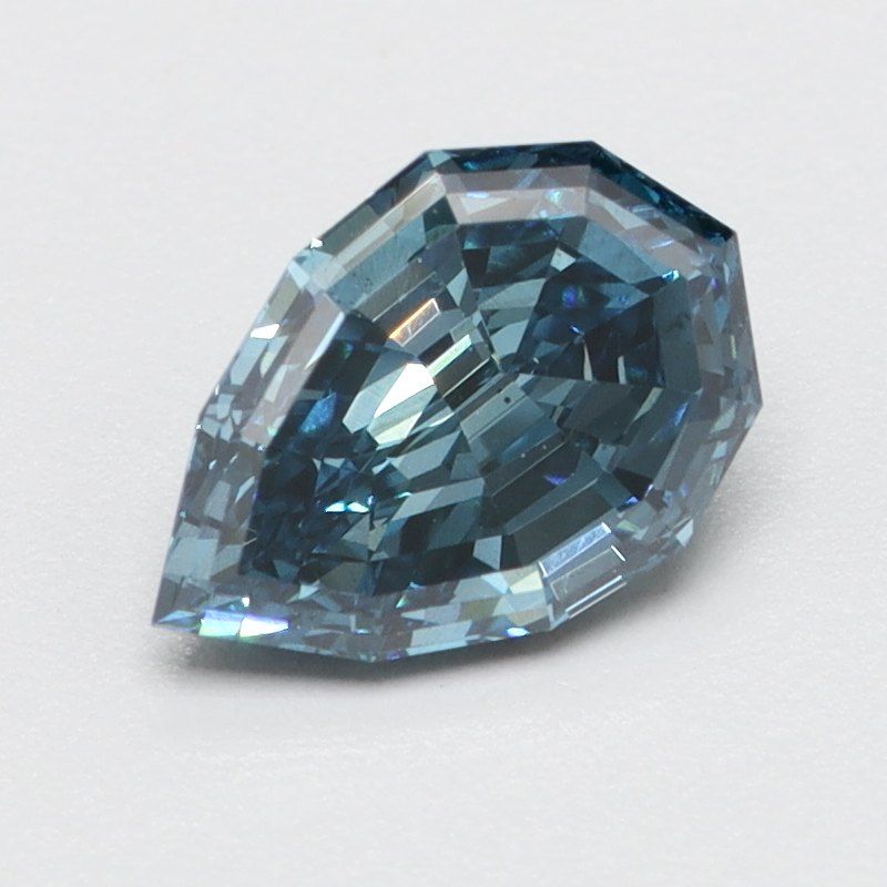 0.52 CT Fancy Vivid Blue PEAR