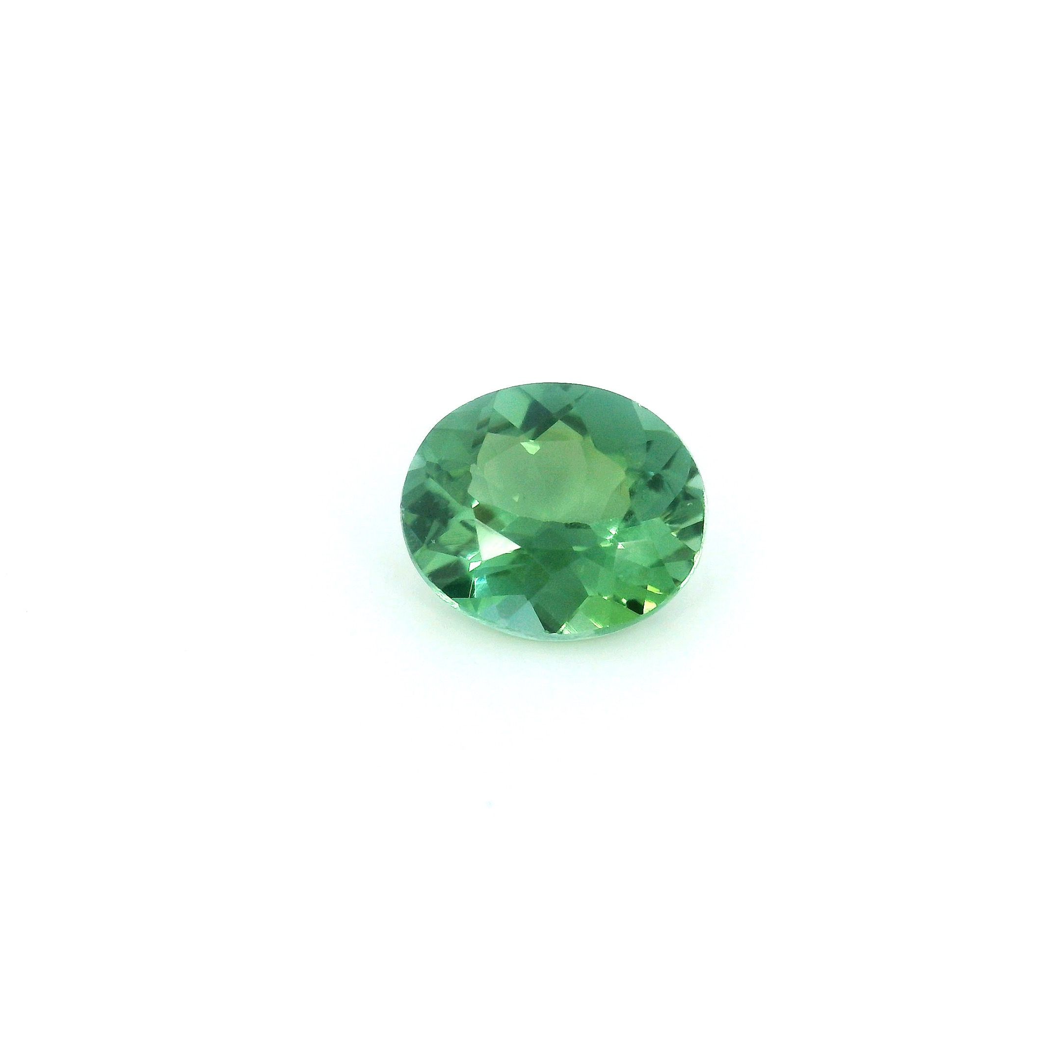 Turmalin 1,09 ct, zielony, szlif owalny