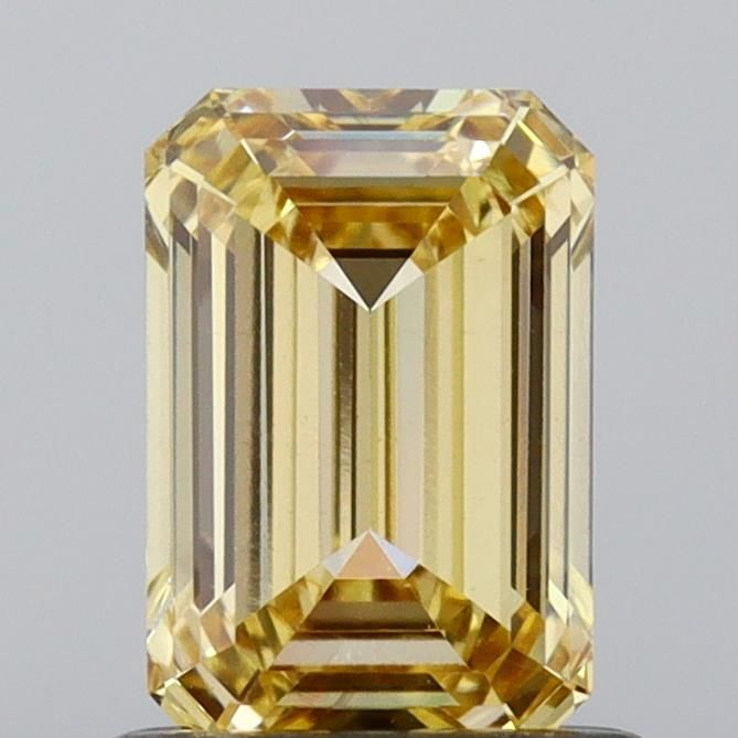 1.02 CT Fancy Vivid Yellow EMERALD