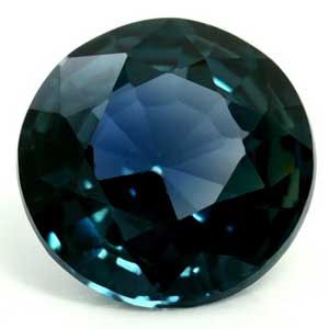 Szafir 1,45 ct, morski, szlif okrągły