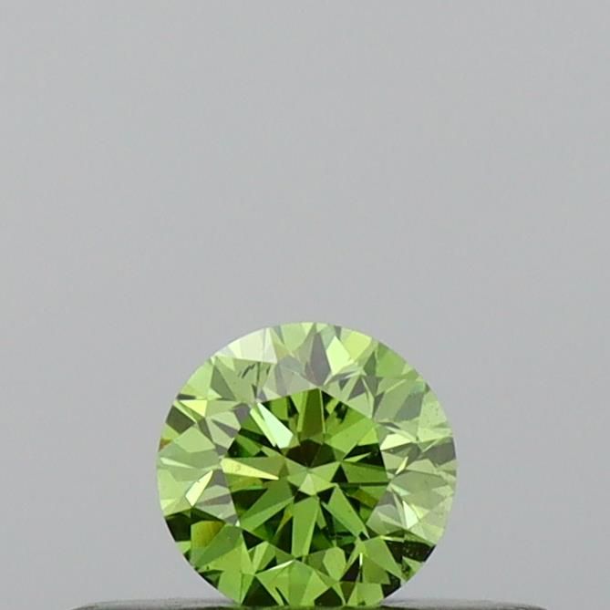 0.17 CT Fancy Vivid Green ROUND