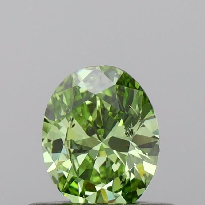 0.4 CT Fancy Vivid Green OVAL