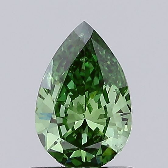 0.71 CT Fancy Vivid Green PEAR