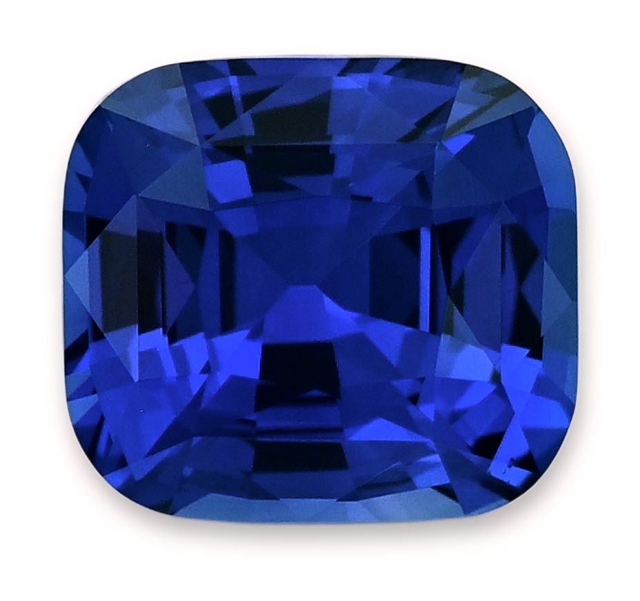 Szafir 2,66 ct, niebieski, szlif cushion