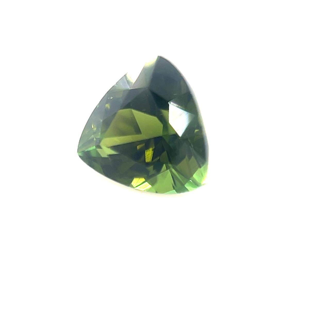 Turmalin 1,11 ct, zielony, szlif trilliant
