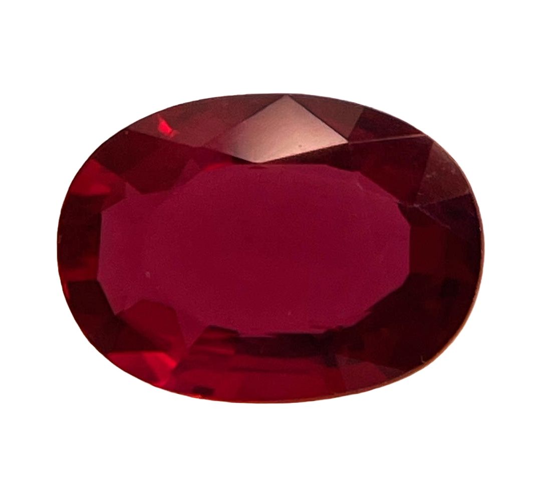 RUBY FACETED 1.52ct RED Red EC MOZAMBIQUE HEATED