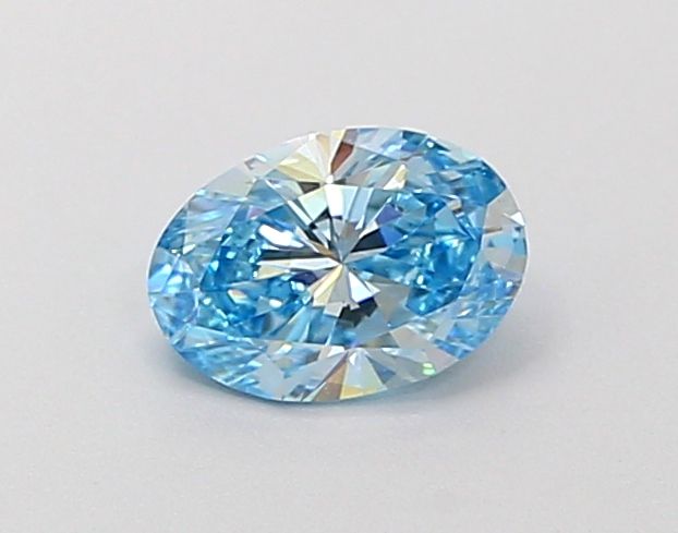 0.5 CT Fancy Vivid Blue OVAL