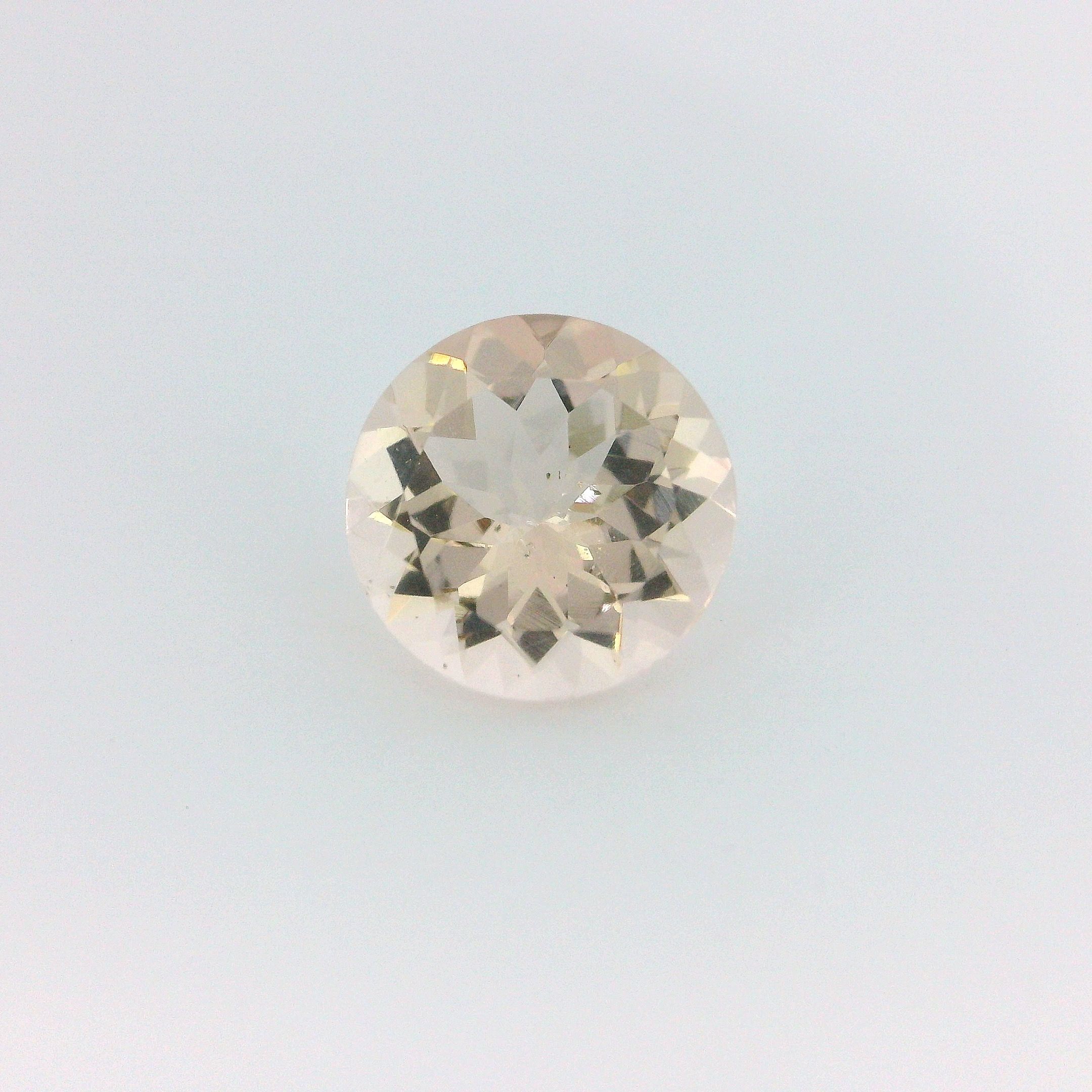 Morganit 2,29 ct, różowy, szlif okrągły
