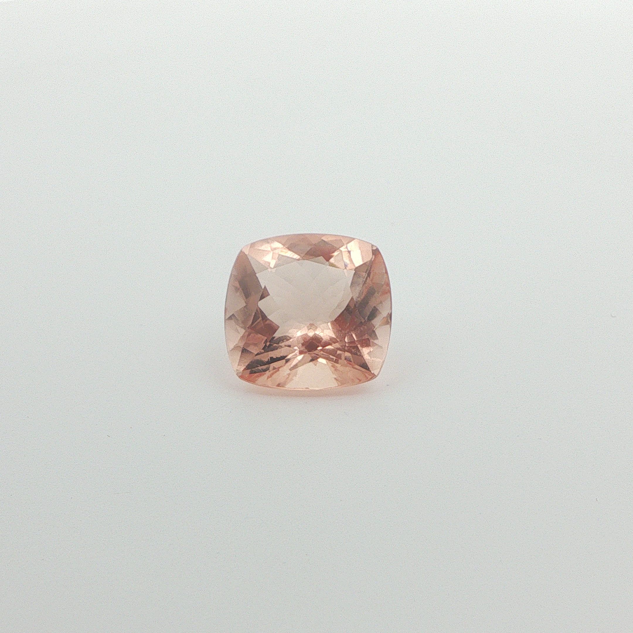 7 ct Cushion Morganite