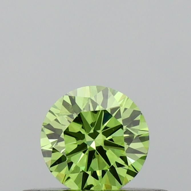 0.27 CT Fancy Vivid Green ROUND
