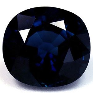Szafir 4,09 ct, morski, szlif cushion