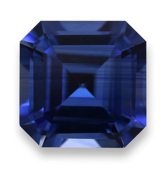 Szafir 1,69 ct, niebieski, szlif szmaragdowy