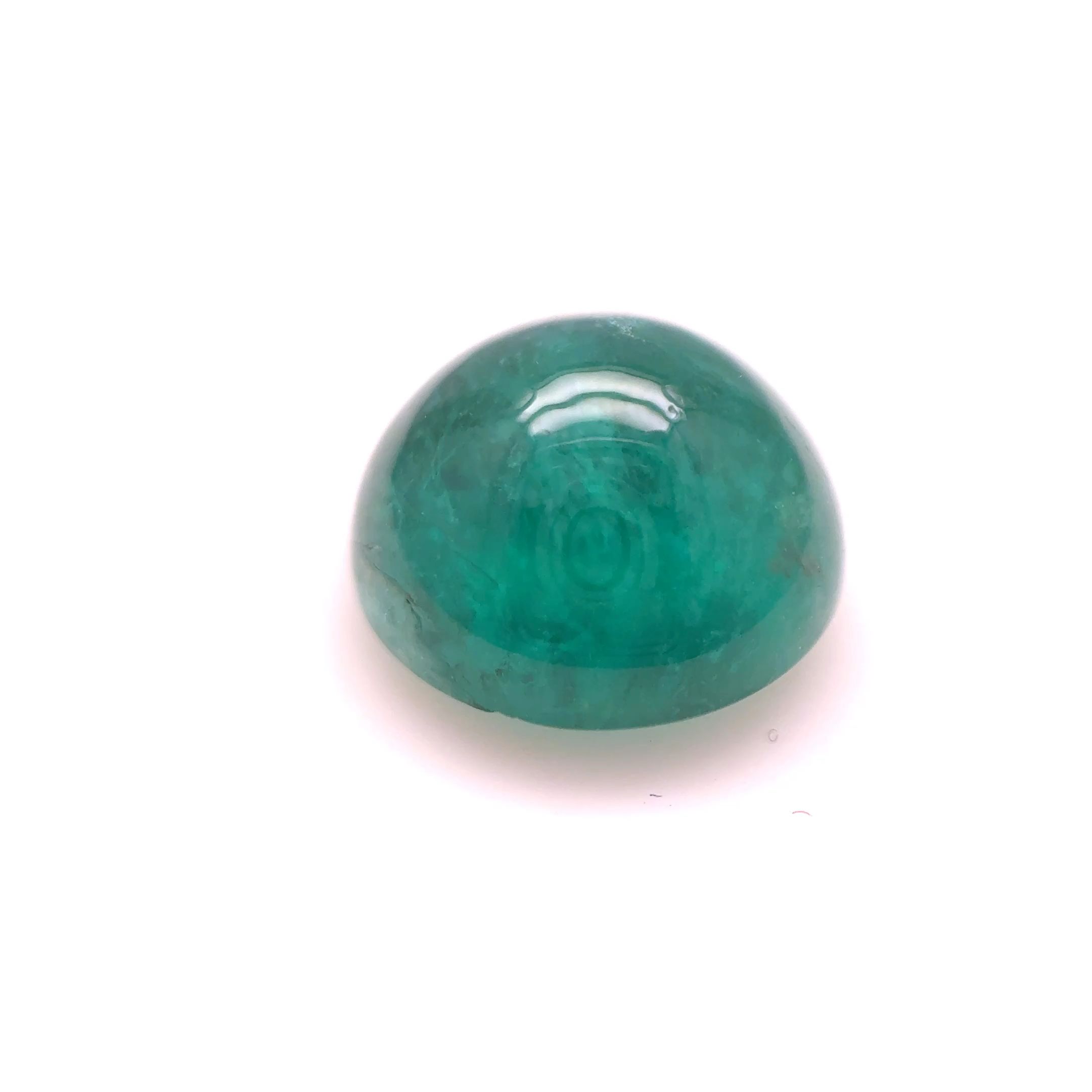 Szmaragd 3,51 ct, zielony, kaboszon