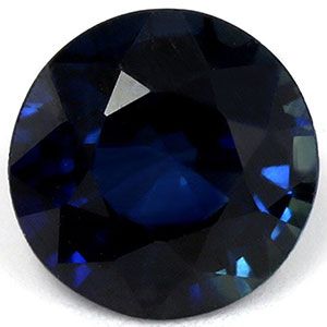 Szafir 1,41 ct, niebieski, szlif okrągły