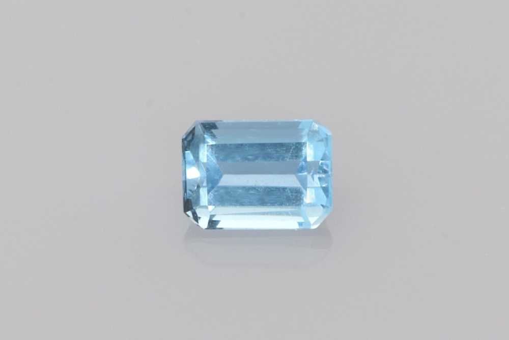 AQUAMARINE FACETED 0.26ct BLUE Vivid BLUE SI MOZAMBIQUE NONE