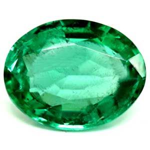 Szmaragd 1,29 ct, zielony, szlif owalny
