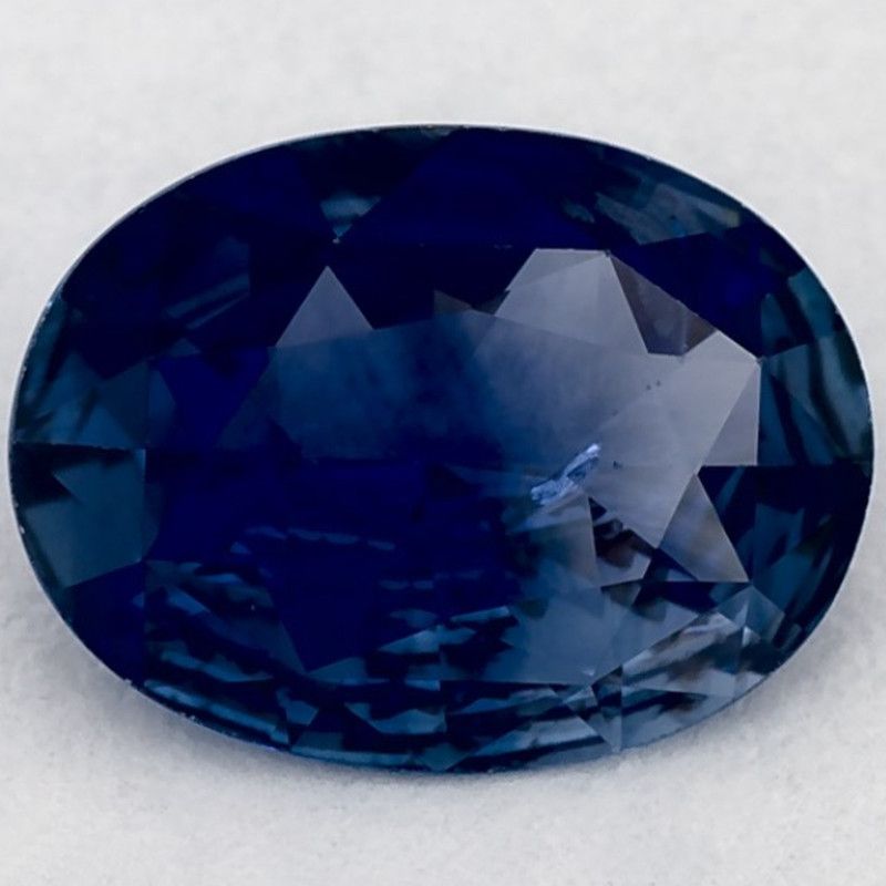 Szafir 1,07 ct, niebieski, szlif owalny