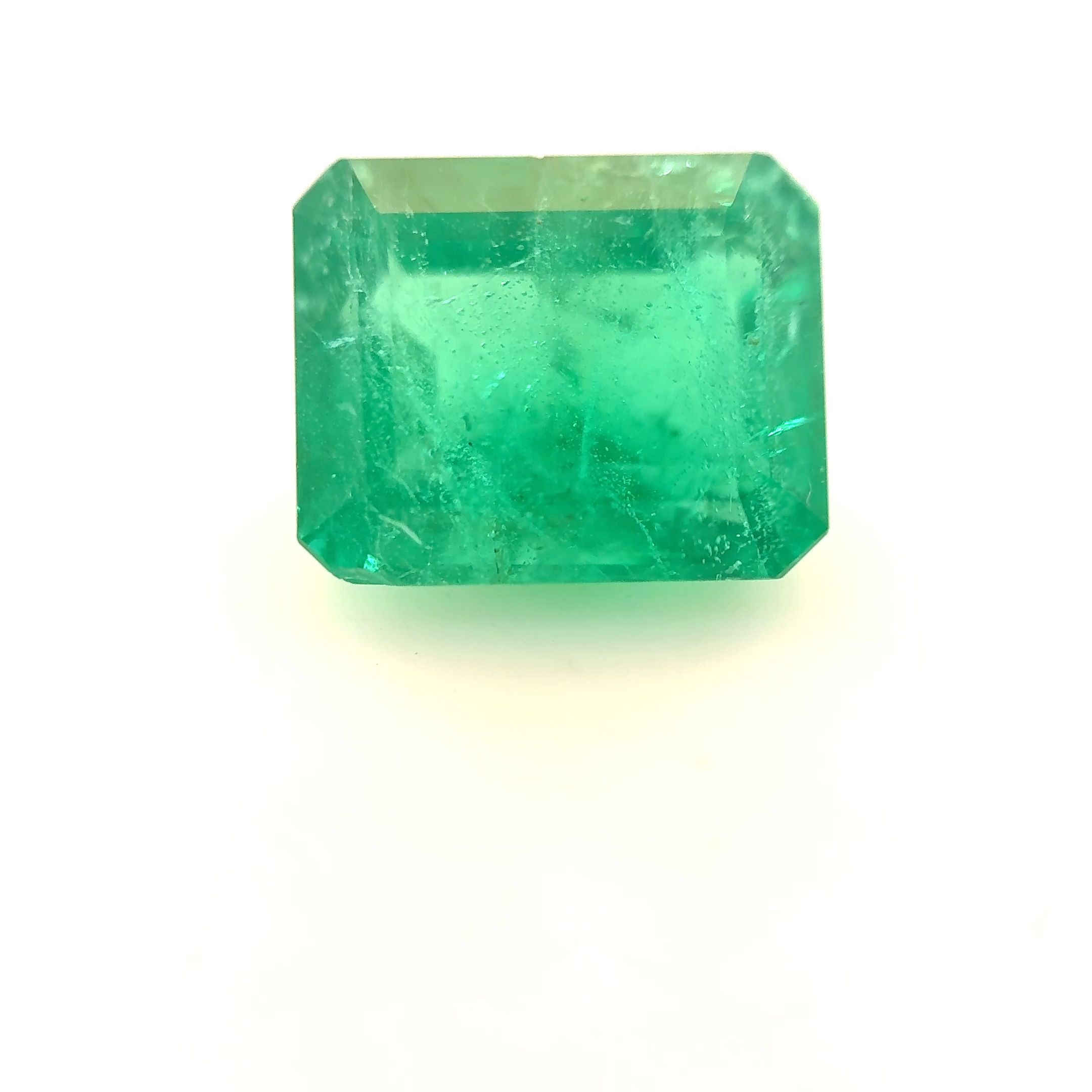 Szmaragd 3,99 ct, zielony, szlif szmaragdowy