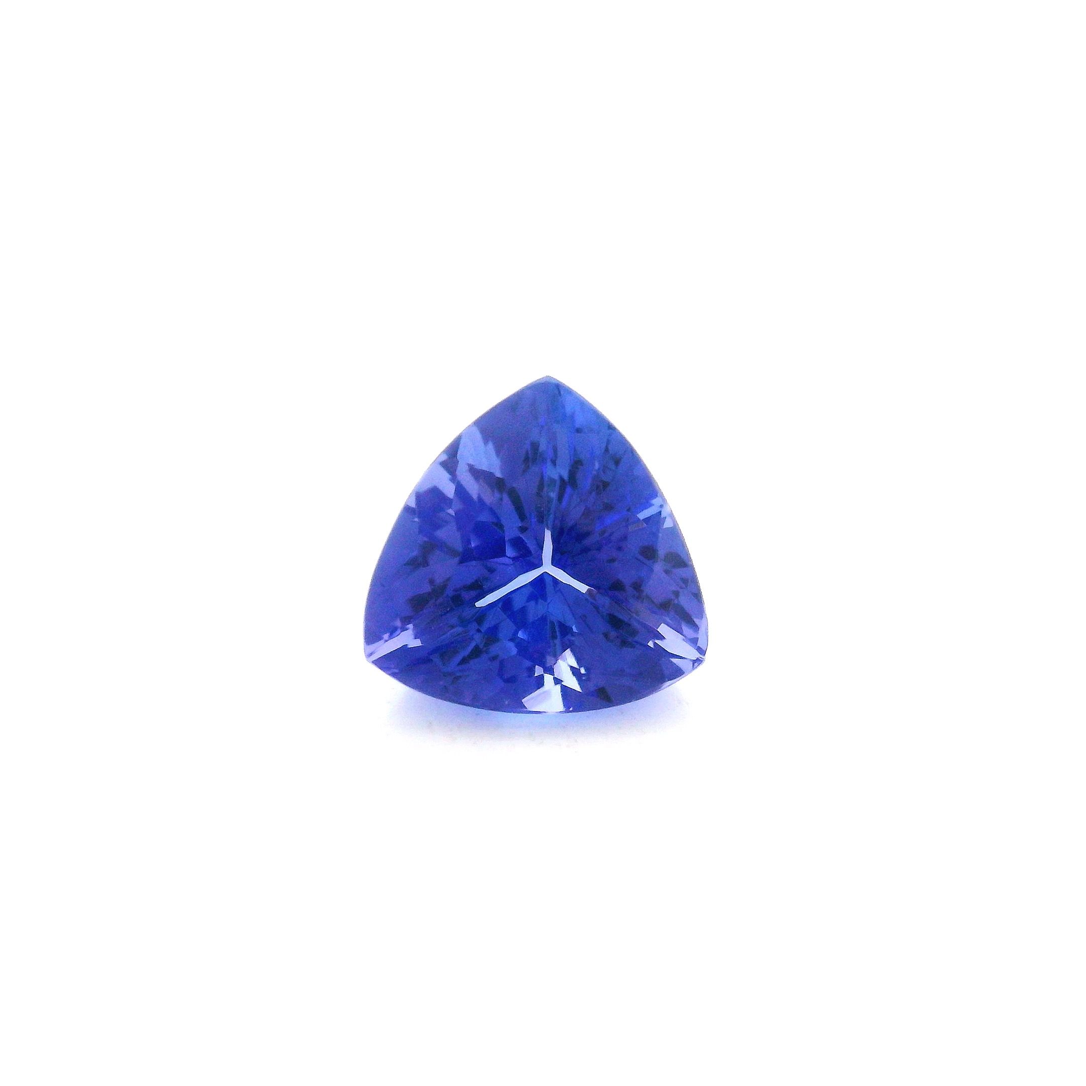 Tanzanit 1,91 ct, niebieski, szlif trójkątny