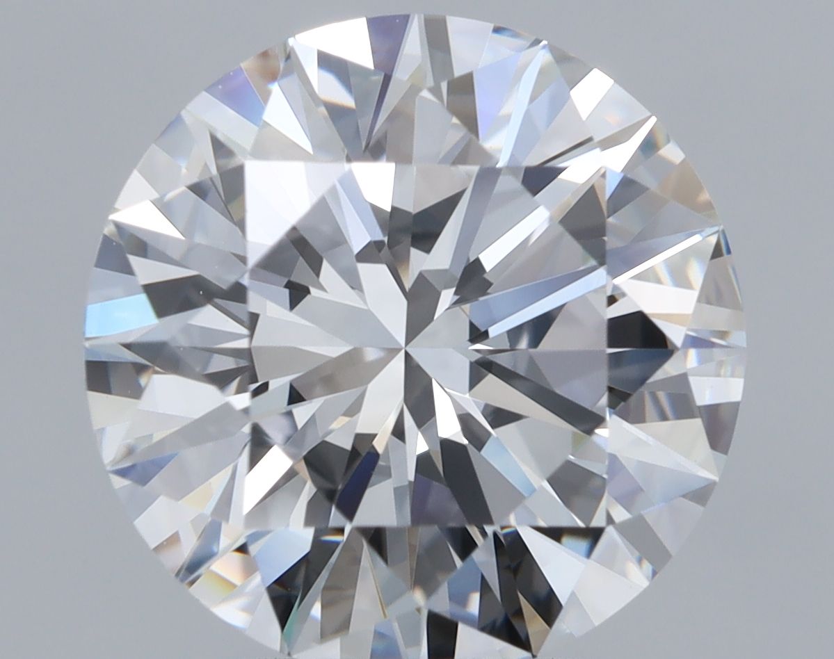 ROUND 3.73 Ct  D VVS1 EX EX NON