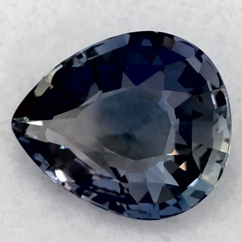 Szafir 2,80 ct, niebieski, szlif gruszka